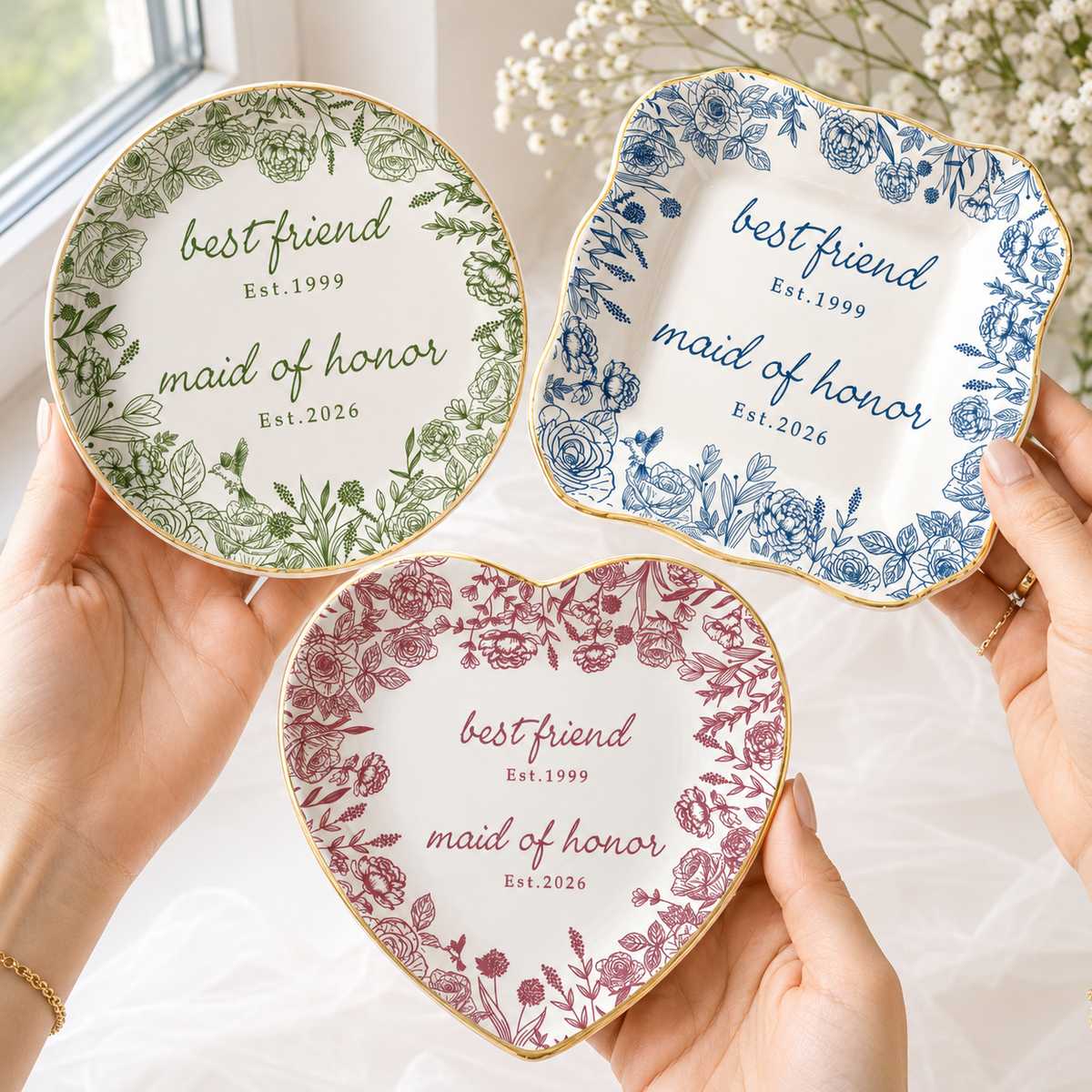 Personalized Maid of Honor Jewelry Dish, Bridesmaid Proposal Gift, Best Friend Wedding Gift, MOH Ring Dish, Bachelorette Party Favors d8556bc2-e93f-4994-b4e8-868968ea91ac-banner-3.png