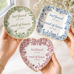 Personalized Maid of Honor Jewelry Dish, Bridesmaid Proposal Gift, Best Friend Wedding Gift, MOH Ring Dish, Bachelorette Party Favors d8556bc2-e93f-4994-b4e8-868968ea91ac-banner-3.png