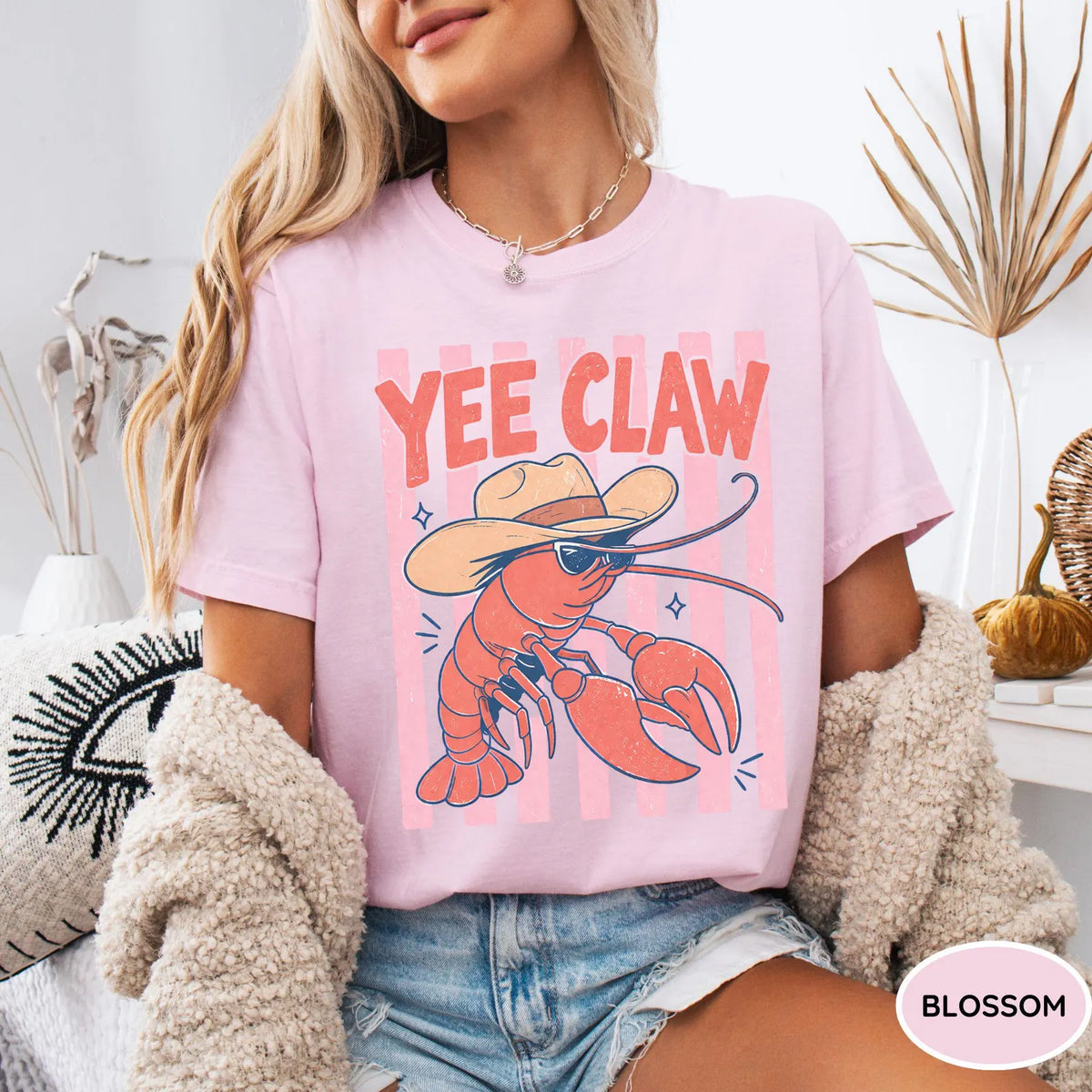 Comfort Colors Lobster Cowboy Shirt, Yee Claw Shirt, Funny Western Beach Shirt, Coastal Cowgirl Graphic Tee, Trendy Cute Lobster Tee, Beach d872e1d5-cd26-4cb8-8c36-baa9e71ba053-sddsd-1-.webp