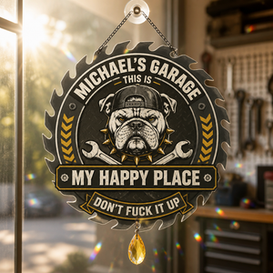 Personalized Bulldog Garage Metal Sign – My Happy Place - Personalized 1 Layered Suncatcher with Charm d87b40e7-0221-4323-9ca0-255b8f829651.png