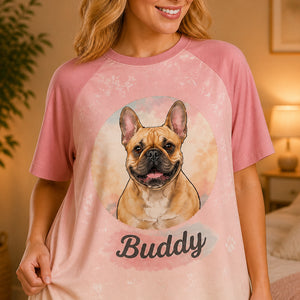 Custom Pet Portrait Sleep Tee — Upload Photo + Pet Name - Personalized Sleep Tee d87d0769-4884-49bd-b5c2-c8cb1b85a0e6.jpg