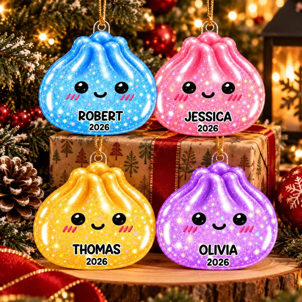 Super Cute Funny Dumpling Dim Sum Custom Name - Personalized Acrylic Ornament - Christmas Gift, Keepsake For Kids, Teenagers d886ee6f-bd4b-4c51-bfde-6500032eb178-t-i-xu-ng-2-.png