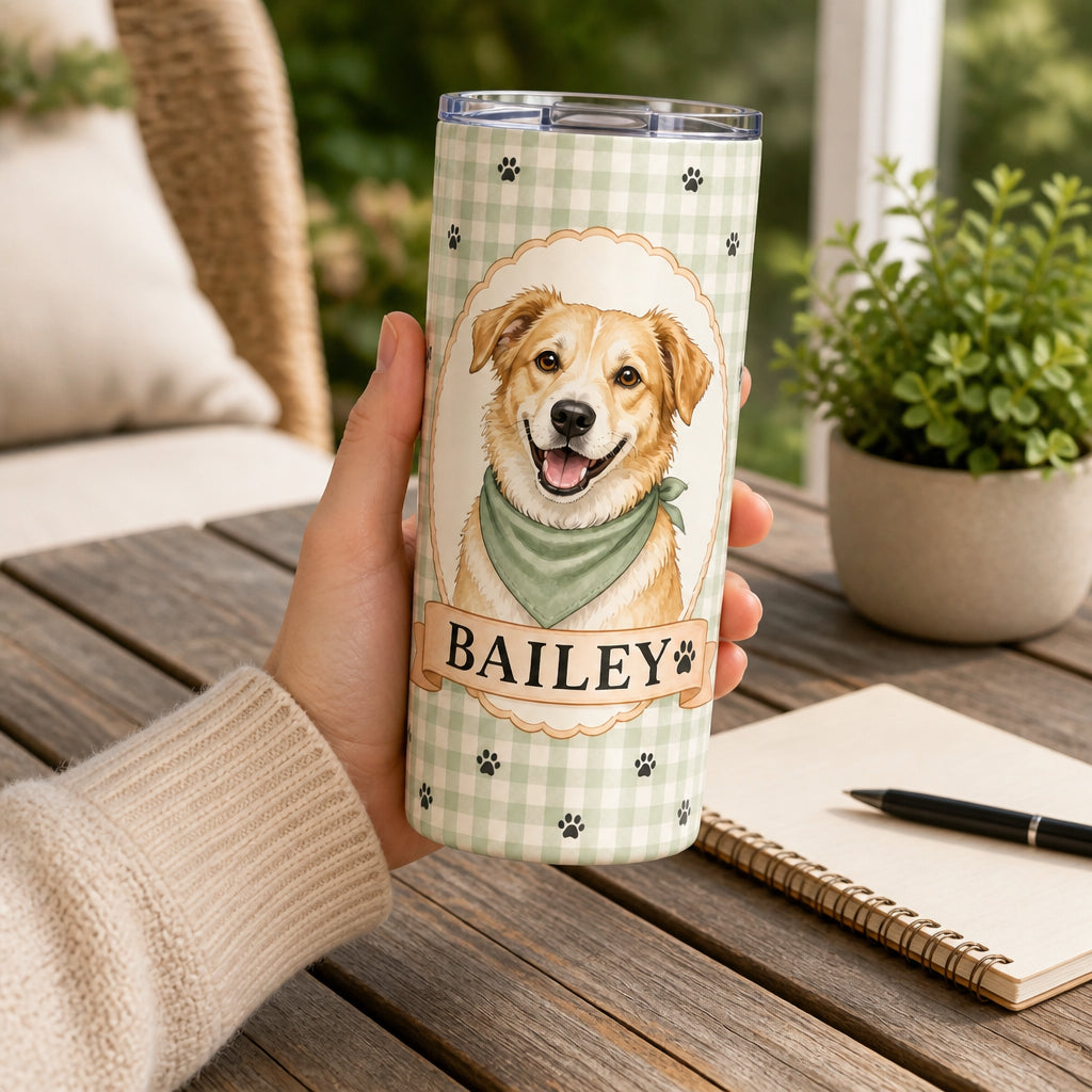 Custom Pet Portrait Tumbler – Watercolor Cameo with Name - Personalized Tumbler d895dfdf-1d70-408f-a076-f9501a0fd2cf.jpg