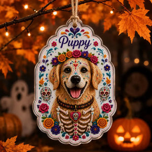 Personalized Sugar Skull Dog Ornament, Custom Photo Acrylic Pet Memorial Ornament, Day of the Dead Gift d89b4ac1-8faf-45ad-b219-988d5cc6b37f-bnnbn-1-.webp