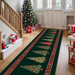 Christmas Tree Runner Rug for Hallway, Festive Green Holiday Carpet, Non Slip Washable Christmas Decor for Entryway and Living Room d8a59c4d-e01f-4748-8a35-4189d78c0120-2.jpg