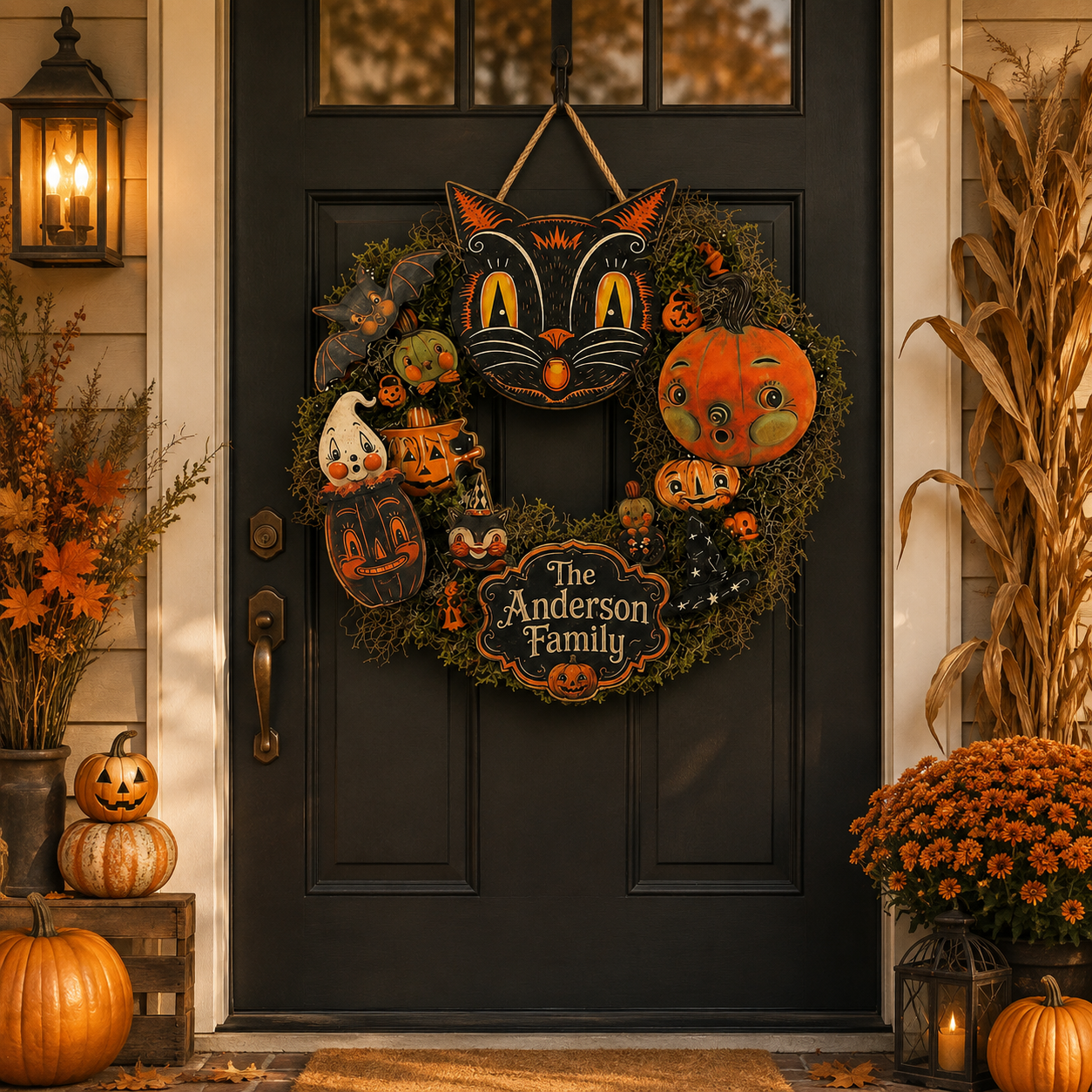 Custom Halloween Wooden Door Sign, Personalized Black Cat Pumpkin Door Hanger, Vintage Halloween Front Porch Decor d8b7d1b5-0ab9-4ef7-8060-1f816832dd6f-0225a81f-9c7a-4a9b-9d79-f919481725c9.png