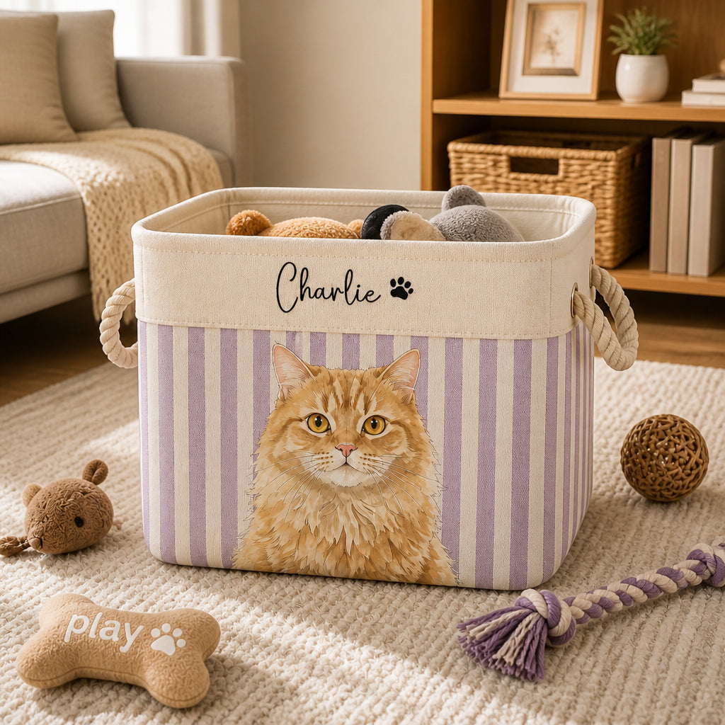 Custom Pet Toy Storage Bin – Photo Portrait + Name - Personalized Storage Bag d8ba9ab9-8605-4e31-a5df-725d50898b30.jpg