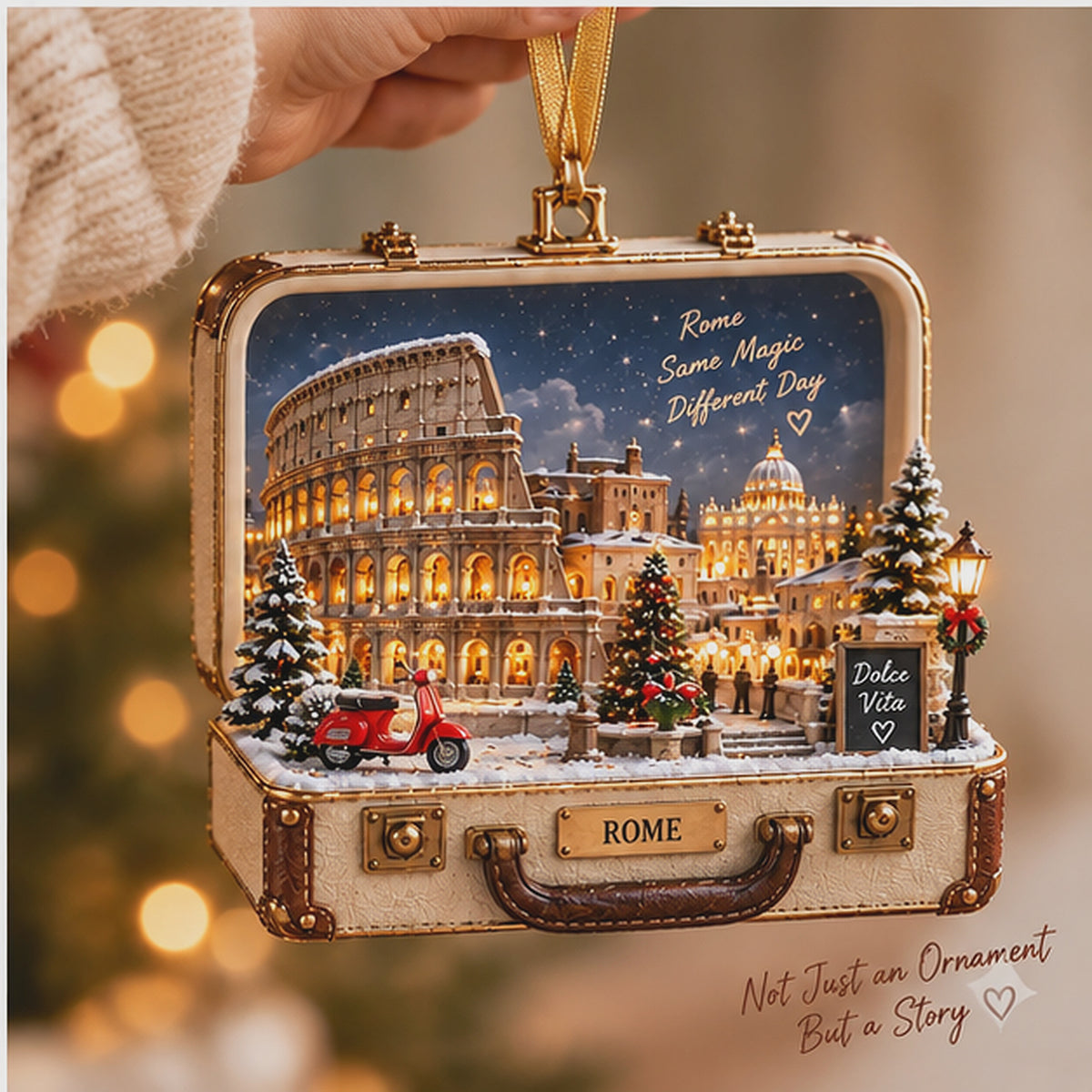 Personalized Rome 3D Suitcase Ornament – Custom Name Colosseum Christmas Keepsake for Italy Lovers & Travelers d8c21f18-8701-4f4b-a812-8ca26f008727-Enhanced_Photo_1789375420746.jpg