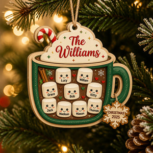 Hot Cocoa Family Marshmallow Names – 3‑Layer Wood Ornament - Personalized 3-Layered Wood Ornament d8c821bd-3956-4778-81e9-b6bbc1b95b7f.jpg