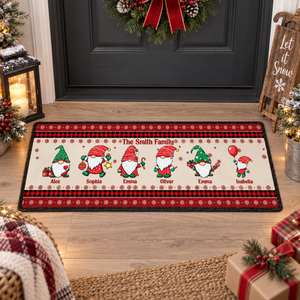 Custom Gnome Family Christmas Runner Rug, Gnomes Squad Holiday Rug Decor, Personalized Home Decor Gift For Mom, Housewarming Christmas Gift For Family, Cousin d8d90836-42b5-4682-a72e-585ab5d47520-fff.png