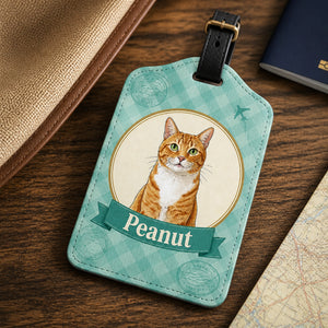 Custom Pet Portrait Luggage Tag – Vintage Travel Medallion - Personalized Personalized Leather Luggage Tag d8e669bf-af6d-452d-9edf-e7263f49a5da.jpg