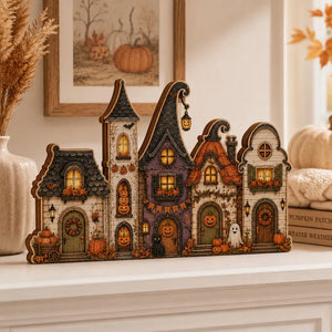 Halloween Wooden Block Village, Spooky Ghost Pumpkin House Shelf Sitter, Fall Table Decor, Witch Cat Tiered Decor,Halloween Gift d90919a4-f9cc-495d-becc-2ed5946c2c26-dfgdf-10-.webp