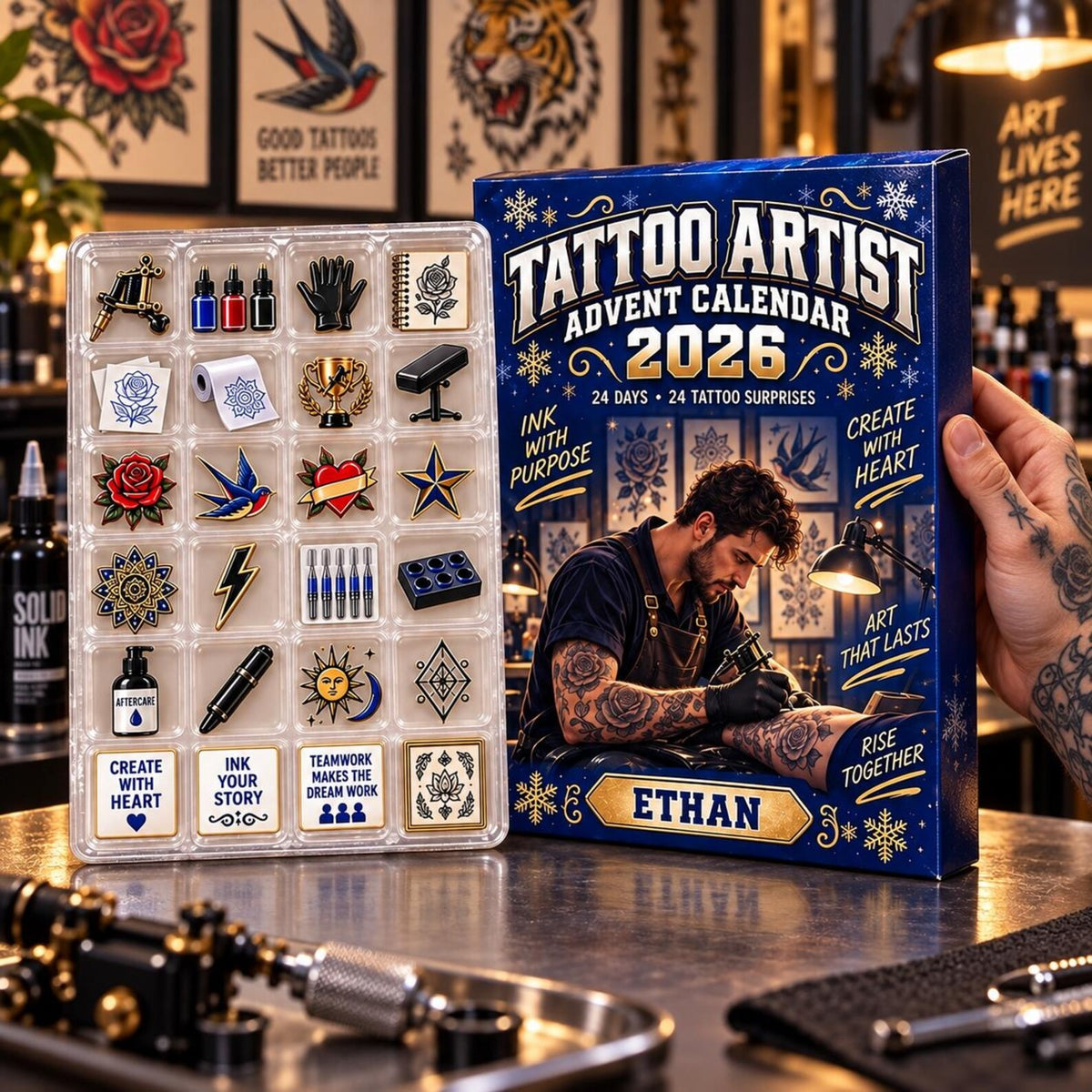 Personalized Tattoo Artist Advent Calendar: Custom Name 24 Day Blind Box d912a1ef-c15c-4483-a819-55feed9c795b-il_1588xN.8589189572_tn5c.jpg