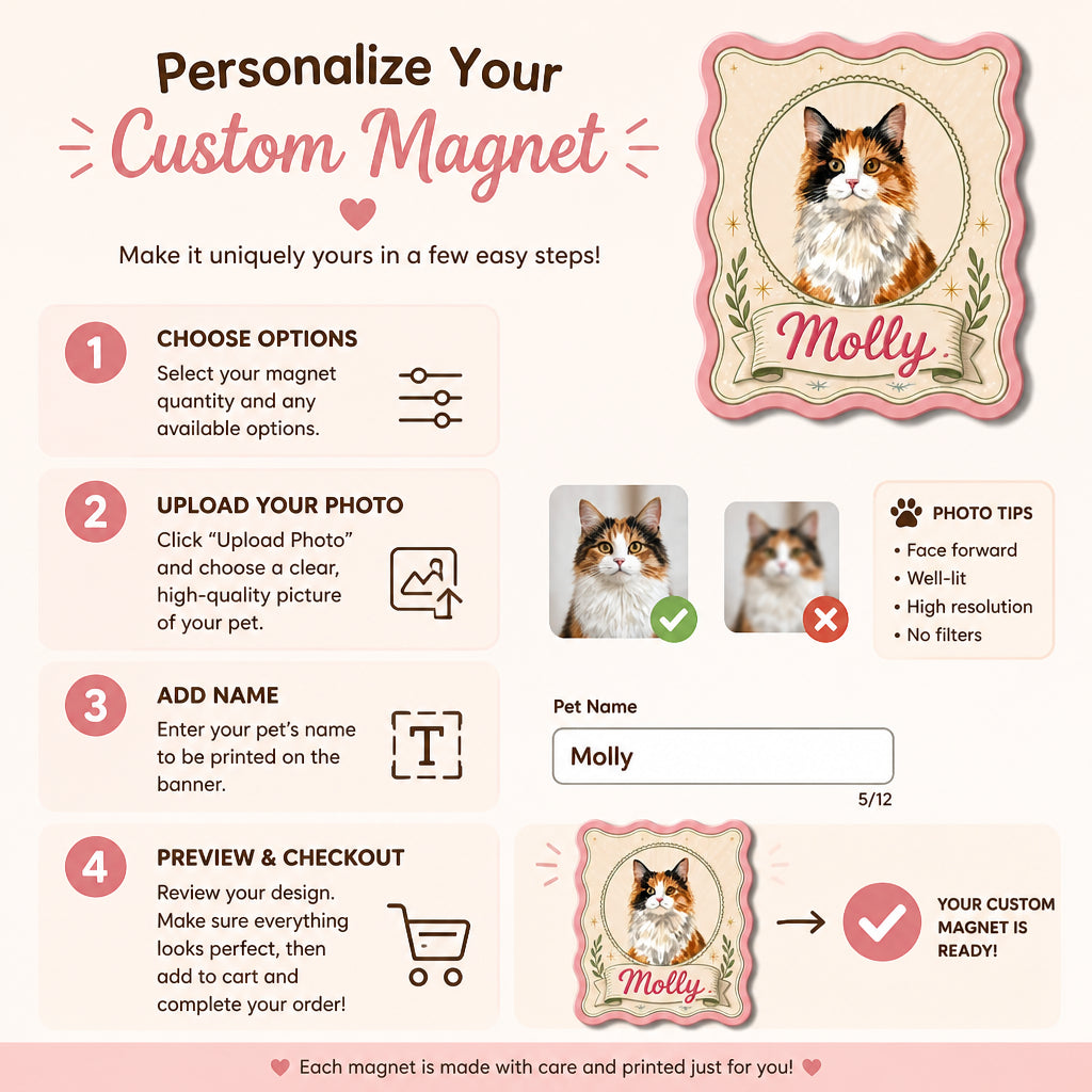 Vintage Cameo Pet Portrait Fridge Magnet - Personalized Custom Shape Fridge Magnet d92496a8-8afc-48b4-bd1b-09a574f95d47.jpg
