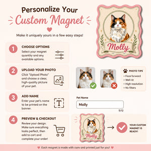 Vintage Cameo Pet Portrait Fridge Magnet - Personalized Custom Shape Fridge Magnet d92496a8-8afc-48b4-bd1b-09a574f95d47.jpg
