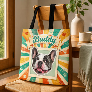 Custom Pet Photo + Name AOP Tote – Retro Pawburst Edition - Personalized AOP Tote d936f9a3-9988-47c2-93d0-99bb4852f0d2.jpg