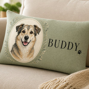 Custom Pet Portrait Name Pillow – Oval Cameo Edition - Personalized Pillow d942d46b-335e-44c1-8e7f-3d2677a8e05a.jpg