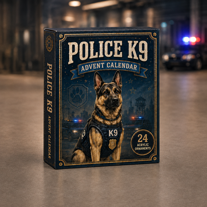 Police K9 Unit Advent Calendar 2026 - 24-Day Festive Countdown, Acrylic Charms Blind Box - Gift For Police Lovers d9461574-d7a6-4347-871f-4b30640c59dd-police-k9-box.png