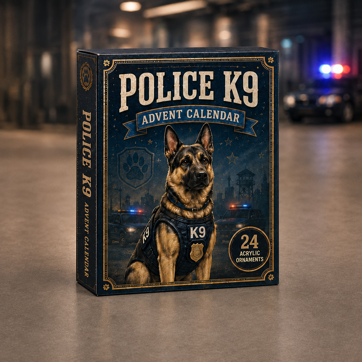Police K9 Unit Advent Calendar 2026 - 24-Day Festive Countdown, Acrylic Charms Blind Box - Gift For Police Lovers d9461574-d7a6-4347-871f-4b30640c59dd-police-k9-box.png