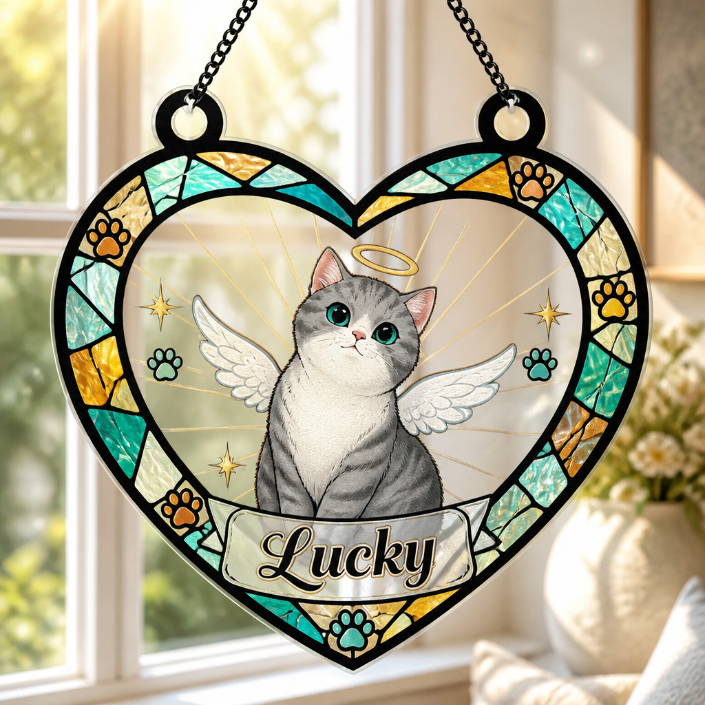 Heart Stained-Glass Cat Memorial Suncatcher – Custom Pet Name - Personalized Suncatcher Stained Glass d9465d49-632f-419f-9931-03a539443c5a.png