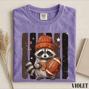 Raccoon Football Shirt, Cute Game Day Graphic Tee, Fall Sports Animal Shirt, Football Season Comfort Colors T-Shirt Gift d959e84d-deba-4b66-acf5-71d09566bdf9-9.jpg