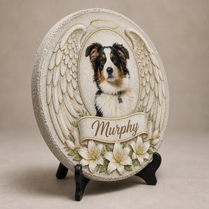 Angel Wings Pet Memorial Stone – Custom Pet Portrait & Name - Personalized Memorial Stone d96c8072-32b7-45e5-8c0c-a7df8acc1fee.jpg