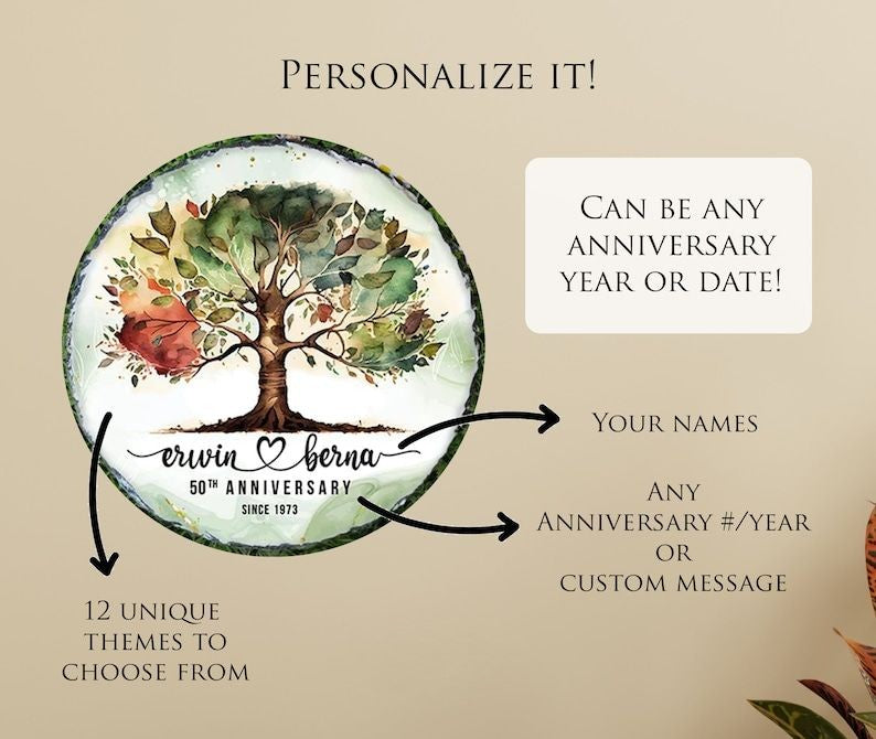 Personalized Anniversary Gift | Personalized Garden Stone | Personalized Gift | Anniversary Gift | 50th Anniversary | 20th Anniversary Gifts
