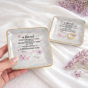 A Friend Is One Of The Greatest Things, Personalized Jewelry Dish, Gift For Bestie d982def3-7dd3-4e42-9418-7ad94a4cd504-banner-4.jpg