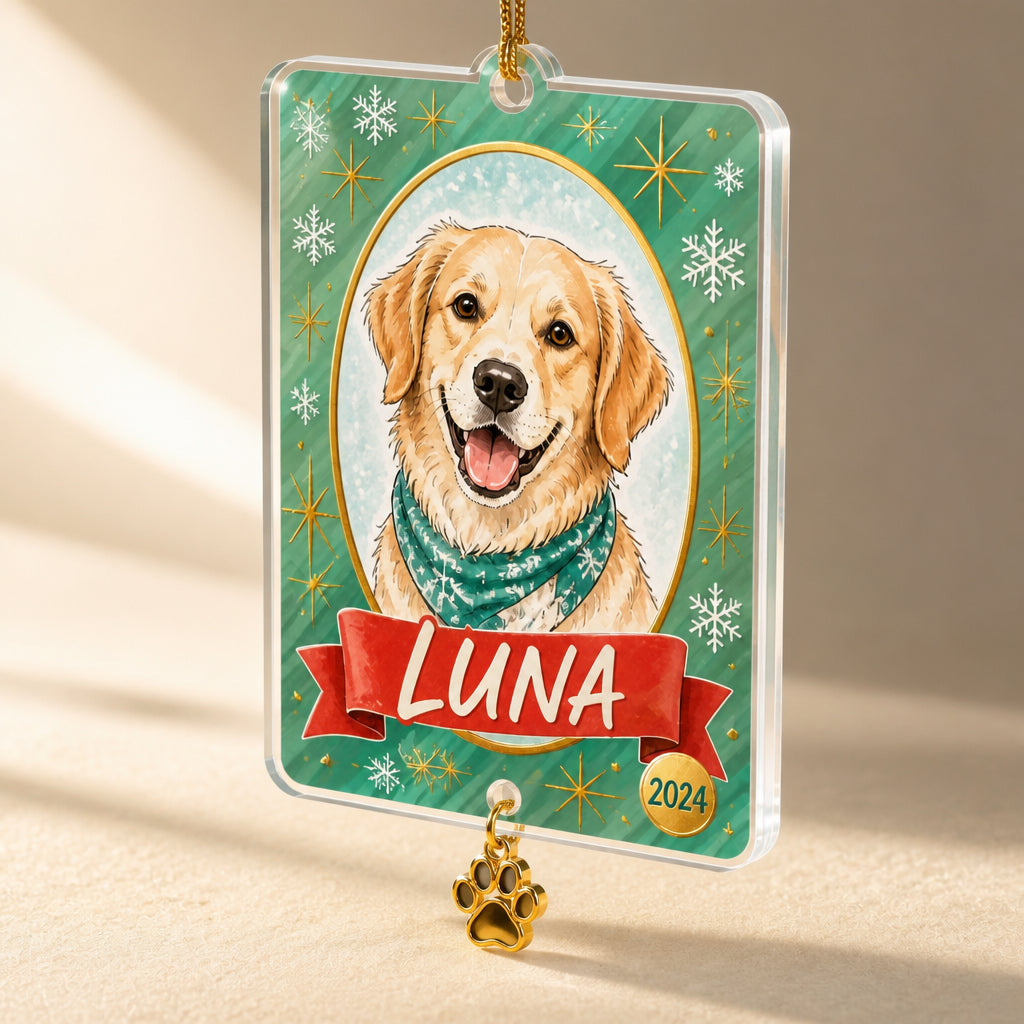 Custom Pet Portrait Cameo Ornament - Personalized 1 Layered Suncatcher with Charm d99dda87-599d-46ca-935a-12949e6be58c.jpg