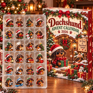 Dachshund Advent Calendar 2026, 24 Day Christmas Countdown, Dog Lover Gift, Cute Sausage Dog Acrylic Ornament Holiday Decor d9ae149c-faaa-4478-87aa-1f66b4e563bb-il_1588xN.8580742452_2jap.jpg