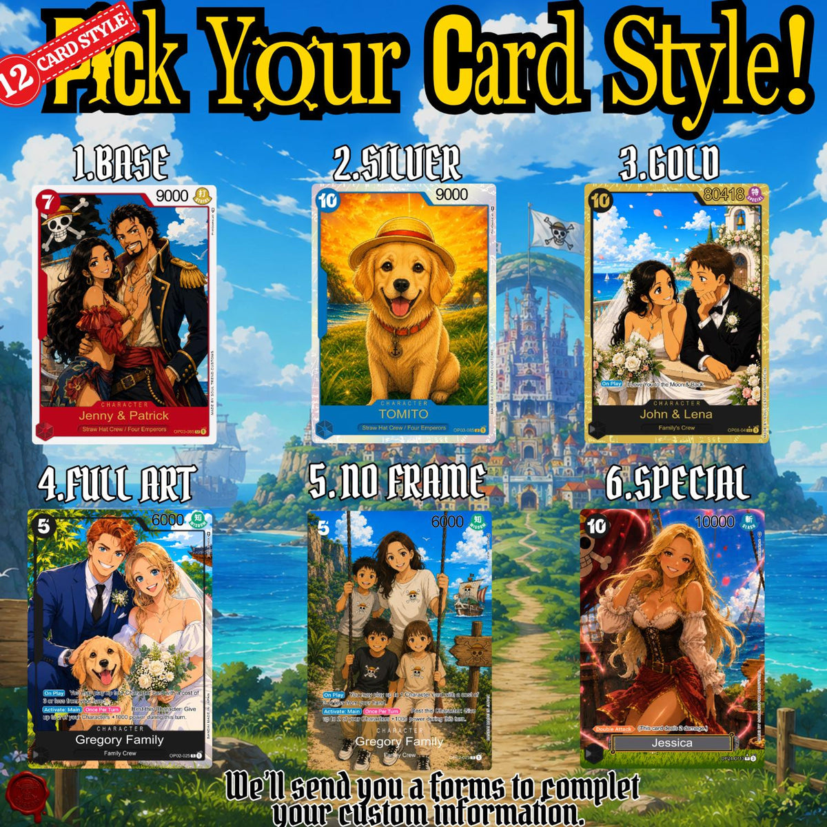 Personalized Anime Couple & Pet Wedding Trading Card – Custom Anniversary Keepsake d9b69da1-7e57-49a3-a607-5a97a5463a34-3.jpg