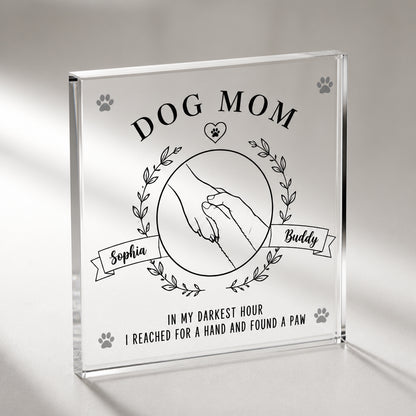 Dog Mom Hand & Paw Personalized Acrylic Plaque - Personalized Acrylic Plaque d9c1261d-5d0a-44b2-991b-c167226ee311.jpg
