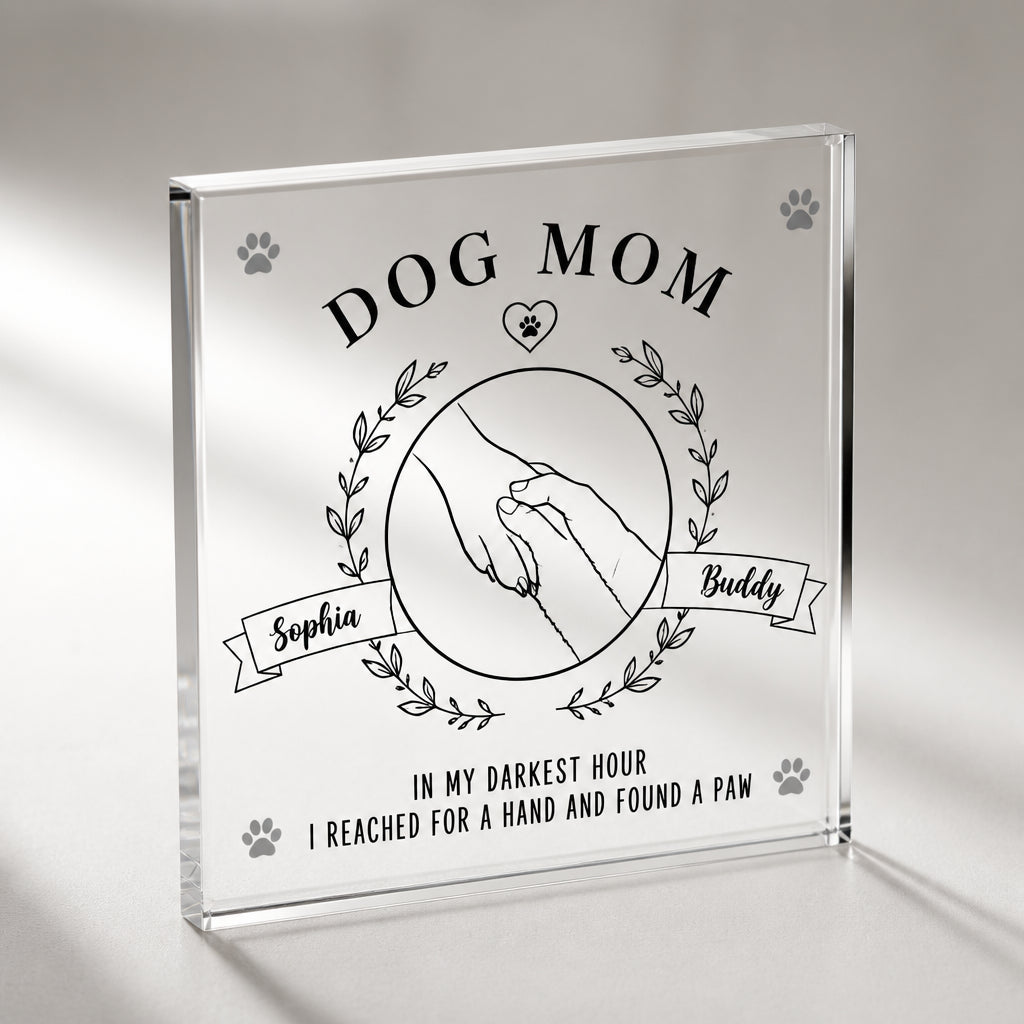 Dog Mom Hand & Paw Personalized Acrylic Plaque - Personalized Acrylic Plaque d9c1261d-5d0a-44b2-991b-c167226ee311.jpg