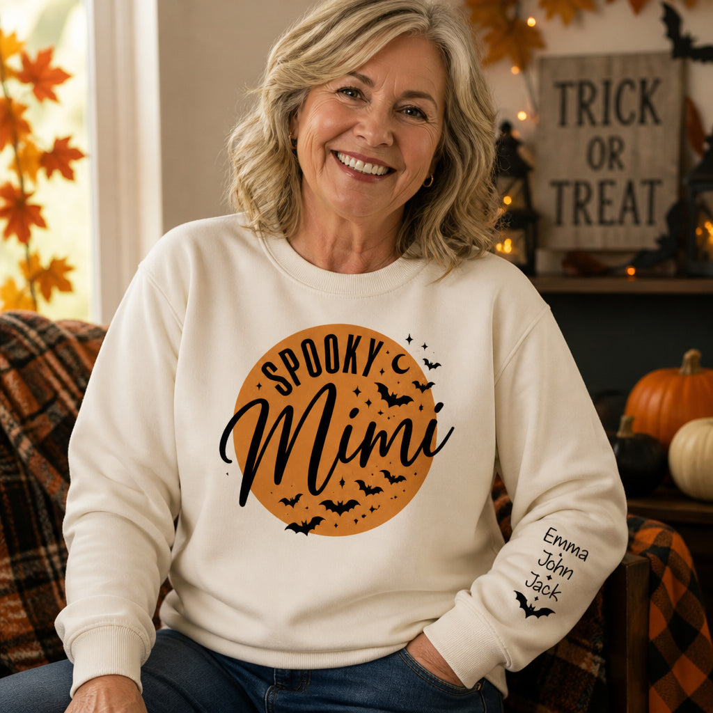Spooky Mimi Halloween Grandma Sweatshirt – Personalized Kids’ Names Sleeve - Personalized 2 Side Printed Sweatshirt d9ccbf4b-2f57-4b0a-9172-ae4ee347ef8a.jpg
