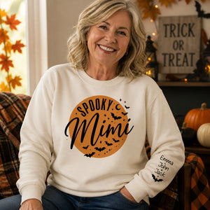 Spooky Mimi Halloween Grandma Sweatshirt – Personalized Kids’ Names Sleeve - Personalized 2 Side Printed Sweatshirt d9ccbf4b-2f57-4b0a-9172-ae4ee347ef8a.jpg