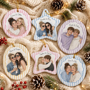 Personalized Watercolor Portrait Ceramic Ornament, Custom Couple Photo Ornament, Engagement Gift, Wedding Keepsake, Anniversary Gift d9e6fb5c-1c1a-4a7d-9dc4-c48f80e2d3cc-ggggggggggg-9-.webp