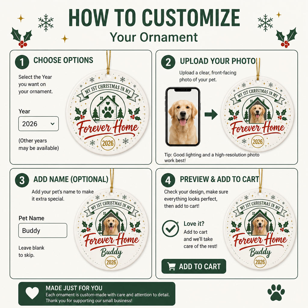 Pet Adoption 'My 1st Christmas in My Forever Home 2026' Round Ornament - Personalized Ornament d9f66a46-9750-4db2-a2ef-f329222661ee.jpg
