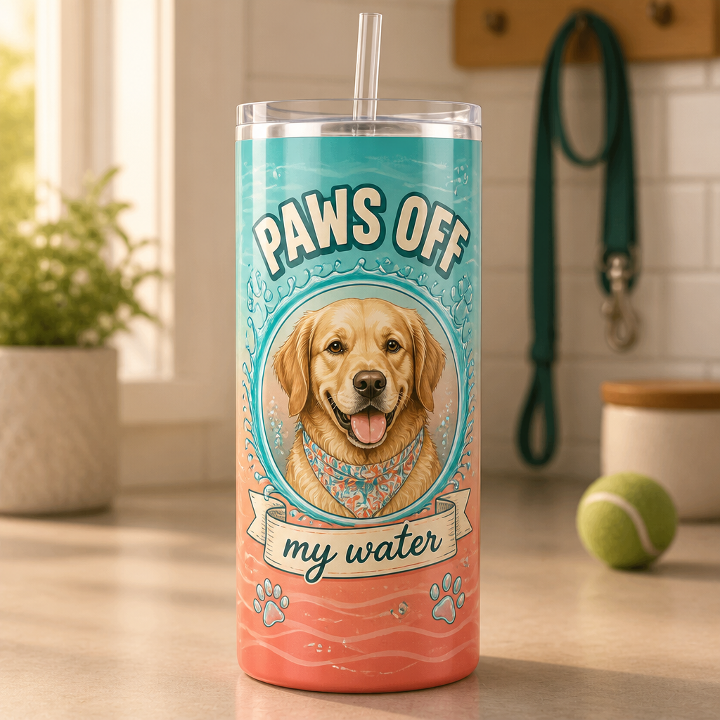 Paws Off My Water – Custom Pet Portrait Tumbler - Personalized Tumbler d9f8687c-8568-41ad-857c-eb1eef4e7756.png