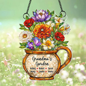 Grandma's Garden Birth Flowers - Personalized Suncatcher