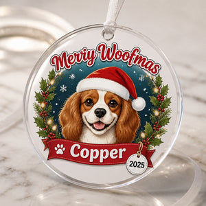 Merry Woofmas Personalized Dog Name & Year Acrylic Ornament - Personalized Transparent Acrylic Ornament da01eedc-0995-4e63-a2b4-8190a15b5d01.jpg
