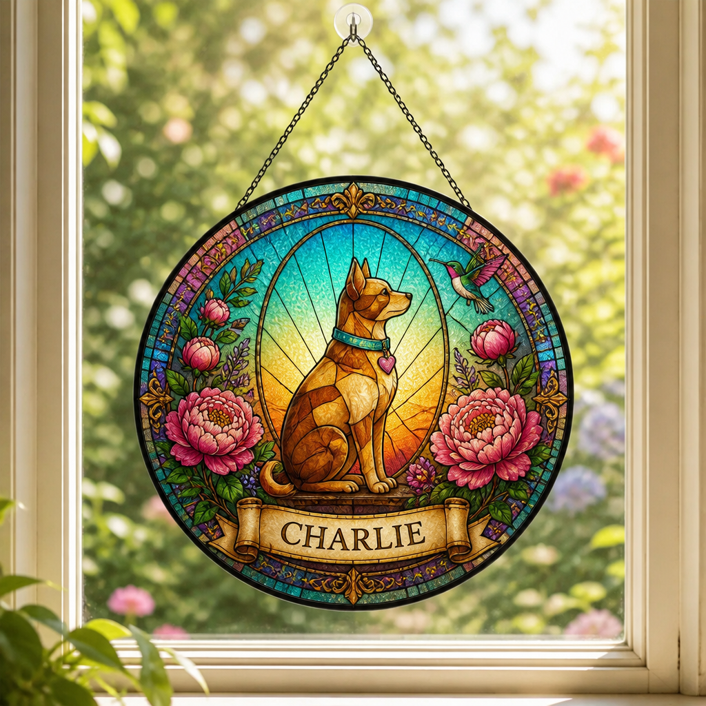 Personalized Pet Stained-Glass Suncatcher – Name Banner - Personalized Suncatcher Stained Glass da02761e-8bca-44e4-ba7a-8ec38712c128.png