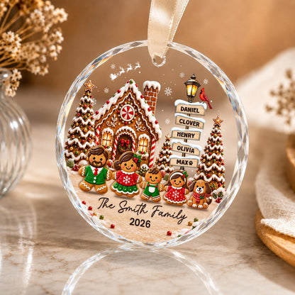 Personalized Christmas Gingerbread Family Ornament, Custom Family Members Gifts, Family with Dog Ornament, Family Keepsake, Grandma Gifts da15d175-dd64-4965-999a-5ffbddfed065-4.jpg