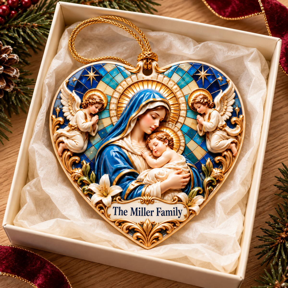 Personalized Virgin Mary & Baby Jesus Heart Christmas Ornament – Custom Family Name Keepsake, Religious Christmas Decor & Christian Gift da1a42dd-6a49-4dd2-947f-96fd7c40364d-Tr-i-tim-Gi-ng-sinh-trong-h-p-qu-4.png