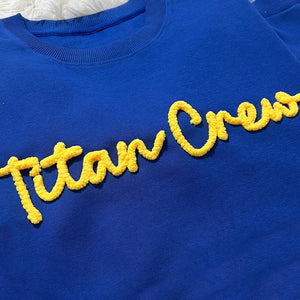 Custom Chenille Lettering Team Name Sweatshirt, Embossed Mascot Sweatshirt, Custom School Sweatshirt, 3D Chenille Embroidery, Gift For Friend, Family da2b87e9-ca0a-4ebf-864b-c9244c644d32-as4.jpg