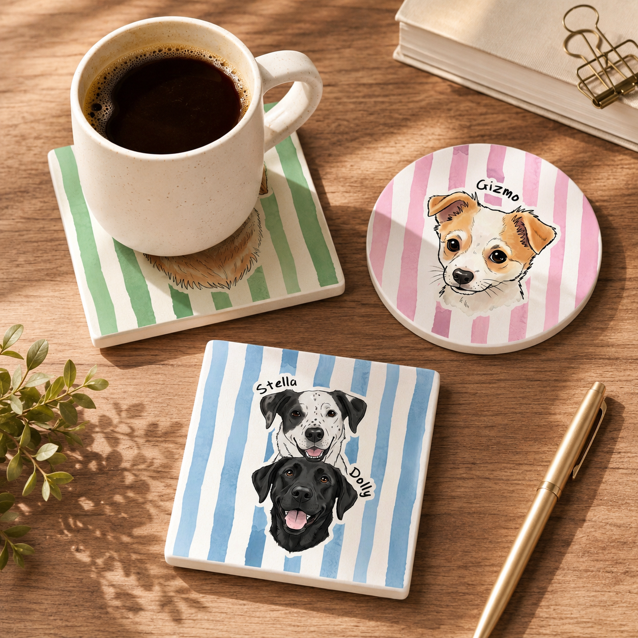 Custom Pet Photo Ceramic Coaster, Personalized Dog Cat Portrait, Dog Mom Cat Mom Gift, Pet Memorial Keepsake da42db34-f468-489a-b172-75b215c0a337-1.png