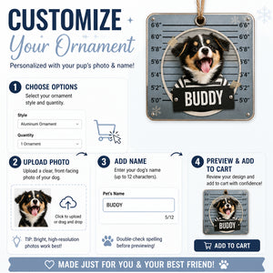 Custom Pet Mugshot Aluminum Ornament (Photo + Name) - Personalized Aluminum Ornament da6d6ccb-388c-4f9a-aac4-f29ad4b8feb4.jpg