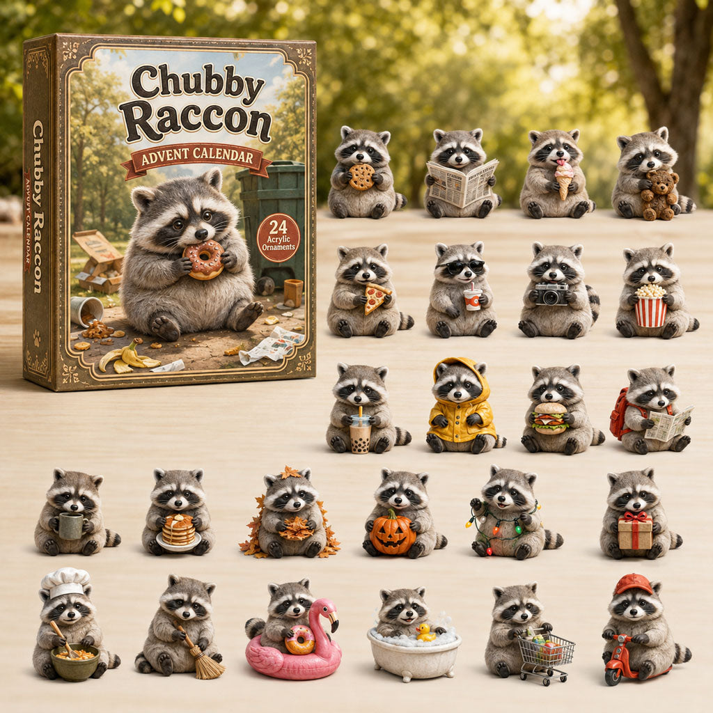 Chubby Raccoon Advent Calendar 2026 - 24-Day Festive Countdown, Acrylic Charms Blind Box - Gift For Racoon Lovers da853176-fd4e-419c-80a7-c04512d9b28b-chubby-racoon.jpg