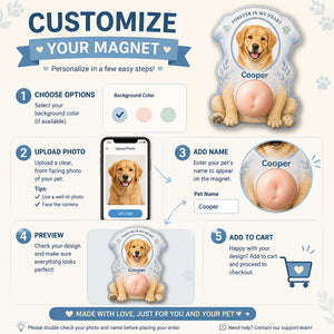 Pet Memorial Portrait Magnet – Watercolor Arch - Personalized Acrylic Refrigerator Magnet - Soft Rubber Belly da95b21e-619c-4a0a-8b9d-fb811ad29056.jpg