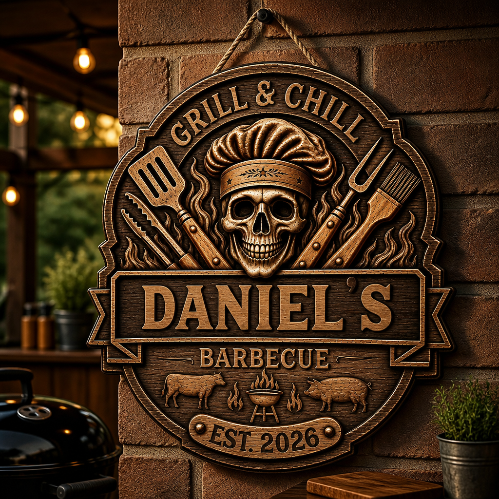 Personalized Grill & Chill BBQ Wood Sign - Personalized Wood Sign da984287-208a-41ba-bf01-fcff391770ad.png