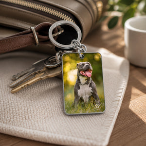 Pet Memorial Photo Keychain – You Left Paw Prints On My Heart - Personalized Photo Charm Keychain daba7a48-42cb-4211-9ec4-947e28022f7d.jpg